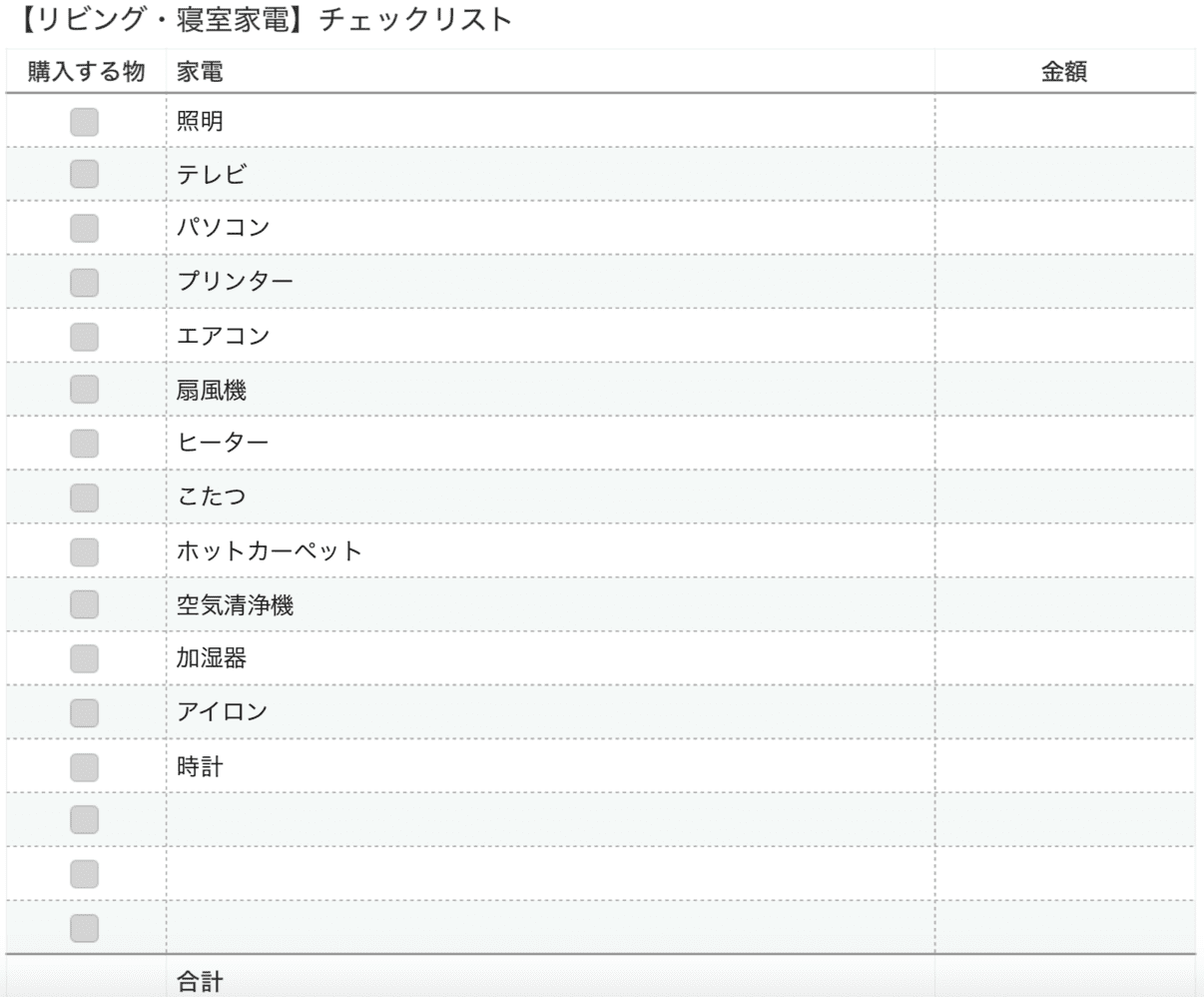 新婚生活に必要な家具 家電リスト公開 実際に購入したおすすめ家電も紹介 スキナコト